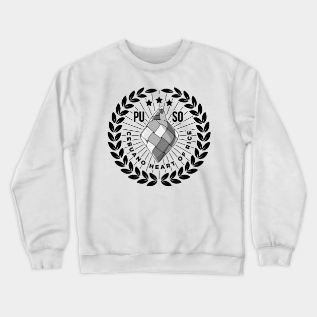 Puso Cebuano Heart Of Rice Funny Gift Cebu Philippines Crewneck Sweatshirt by teeleoshirts